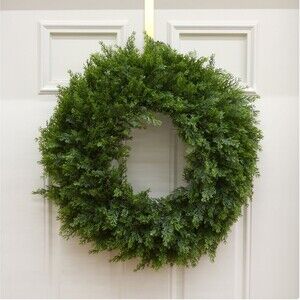 National Tree Company Artificial Christmas Wreath, Green, Arborvitae, 24 Inch